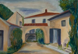 Bauernhof in Moilières- Glandaz (Drôme), 2009 Gouache