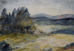 Erzgebirgskamm, 2005 Aquarell